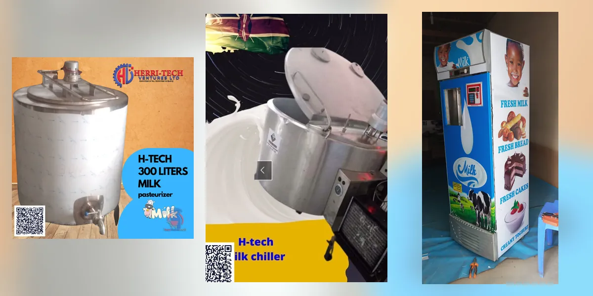 H-TECH milk pasteurizer, milk chiller and milk vending ATM