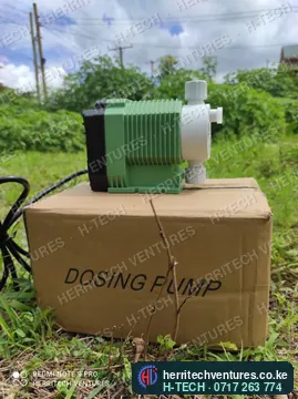 A chemical dosing pump for a water treatment plant, December 2021