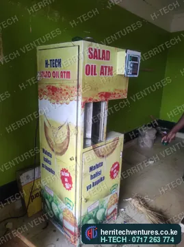 An H-TECH salad oil ATM installed, October 2022