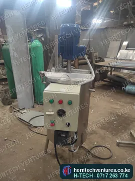 The milk pasteurizer control box with heating and stirrer switches, September 2022