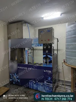 Final check of the installed refilling station, December 2021