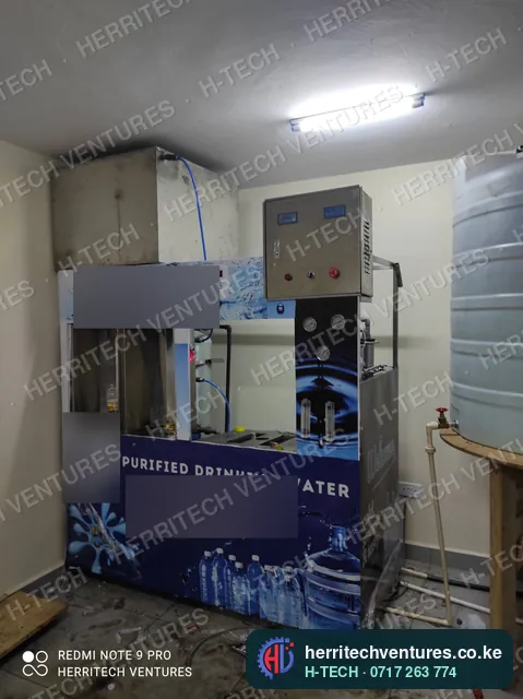 Final check of the installed refilling station, December 2021