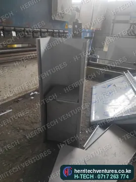 Fabricating a stainless water station in the workshop, November 2023
