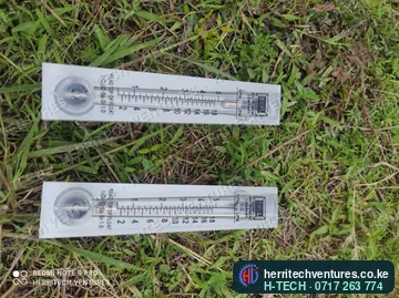 Flow meters that show the product and reject water flow on an RO plant, December 2021