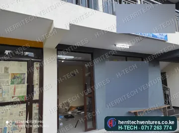 The water refill shop front after installation, December 2021