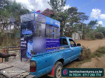The refilling station loaded for delivery, January 2022