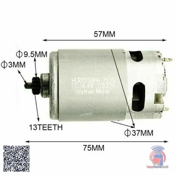 Teeth DC Motor 1607022649 HC683LG price in Kenya